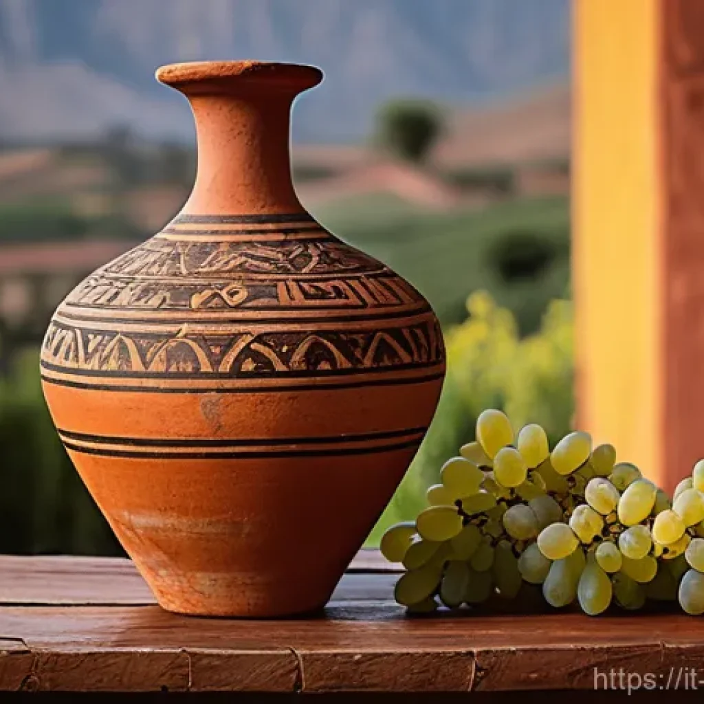 남미 전통 술 피스코 - **Prompt 1: The Ancient Roots of Pisco**
"A highly detailed still life capturing the historical ...